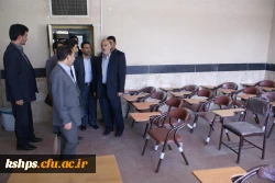 بازدید استاندارمحترم کرمانشاه  از دانشگاه فرهنگیان و اختصاص بودجه احداث سالن ورزشی چند منظوره جهت پردیس خواهران شهید صدوقی
