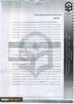 گزارش نتایج نظر سنجی کیفیت عملکرد پردیس شهید صدوقی کرمانشاه
پس از استخراج اطلاعات فرمهای نظر سنجی از دانشجویان در دیماه 1393