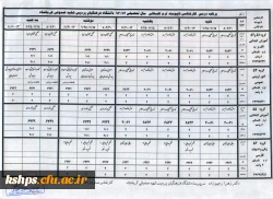 قابل توجه دانشجویان ترم تابستانی 
 برنامه درسی دانشجویان کارشناسی پیوسته وناپیوسته ترم تابستانی  3