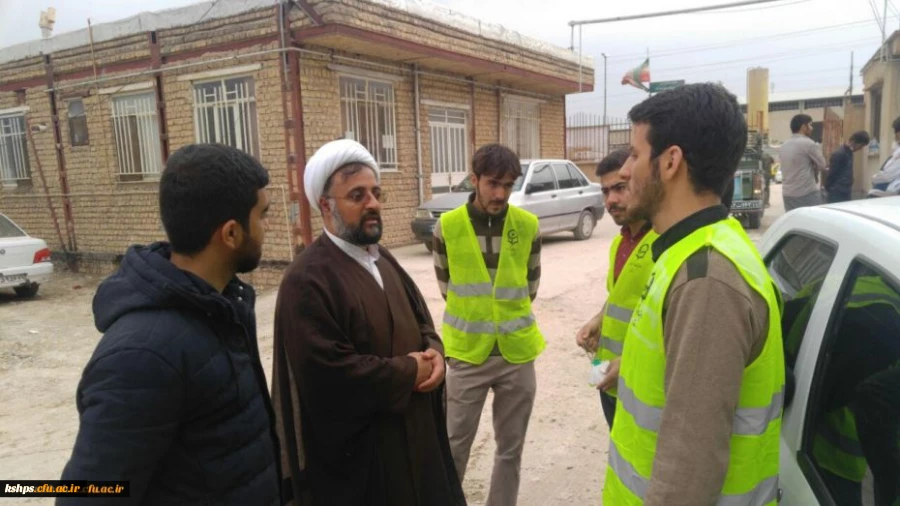 دیدار حجت الاسلام و المسلمین صاحب الامری با زلزله زدگان شهرستان سرپل ذهاب و قصرشیرین