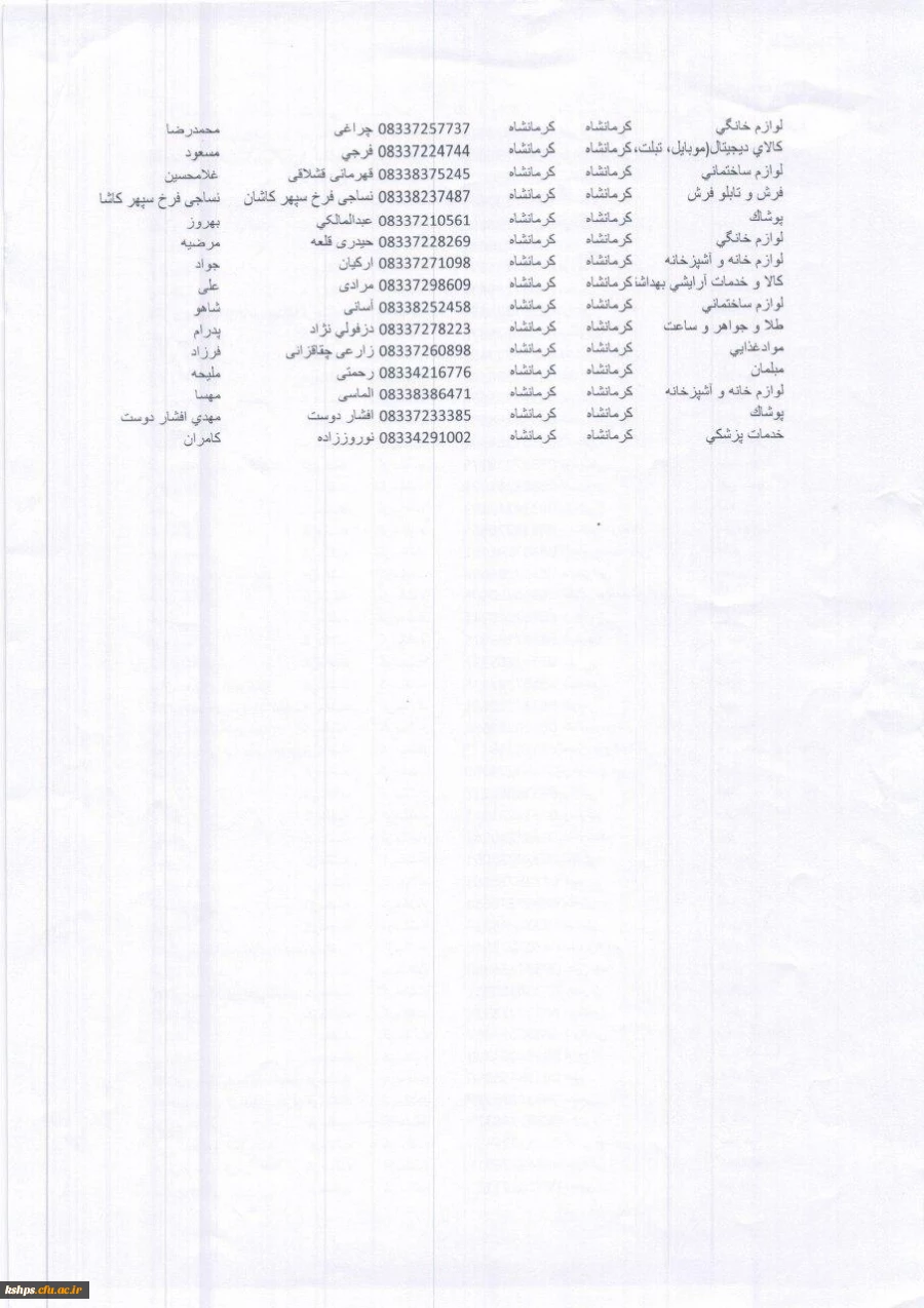 فرشگاهها و مراکز طرف قرارداد کارت آسان خرید  4