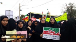 حضور گسترده دانشجویان ،کارکنان دانشگاه فرهنگیان پردیس شهید صدوقی در راهپیمایی 13 آبانماه 97 استان کرمانشاه 3