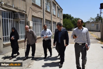 بازدید مدیرکل نوسازی استان کرمانشاه و جمعی از خیرین مدرسه ساز از پردیس شهید صدوقی
