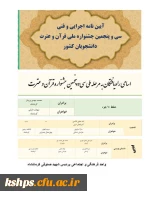 دانشجومعلمان راه یافته به مرحله ملی جشنواره سی وپنجم دانشگاه های کشور 2