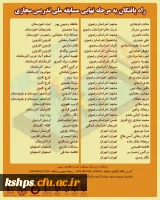 اسامی راه یافتگان به مرحله ملی مسابقه تدریس مجازی  2