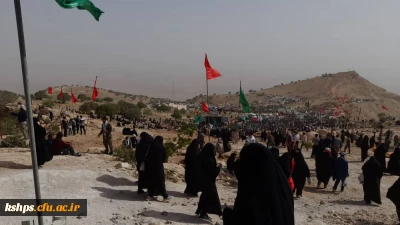 بازدید دانشجو معلمان پردیس شهید صدوقی کرمانشاه از مناطق عملیاتی بازی دراز 