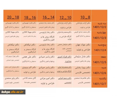 لینک کارگاههای جشنواره برتر تدریس 