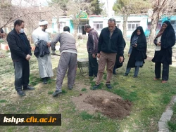 مراسم درختکاری به یاد شهدای دانشجو معلم مرکز 8