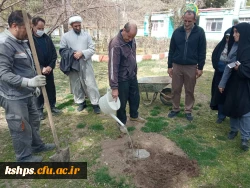 مراسم درختکاری به یاد شهدای دانشجو معلم مرکز 11