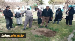 مراسم درختکاری به یاد شهدای دانشجو معلم مرکز 13