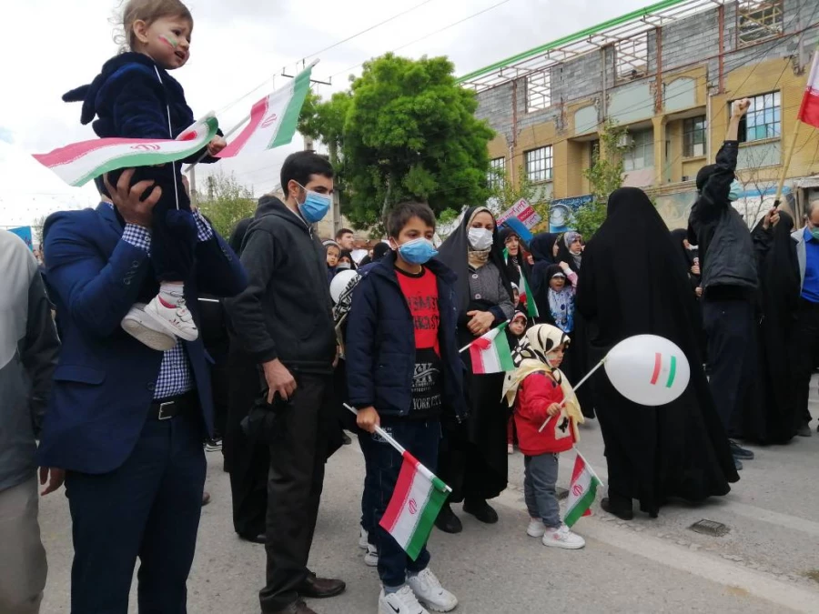 شرکت دانشجو معلمان ، اساتید و مسئولین دانشگاه فرهنگیان مراسم روز جهانی قدس  4