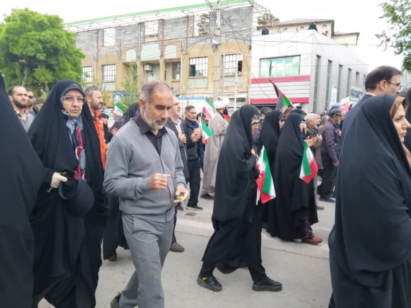 شرکت دانشجو معلمان ، اساتید و مسئولین دانشگاه فرهنگیان مراسم روز جهانی قدس  10