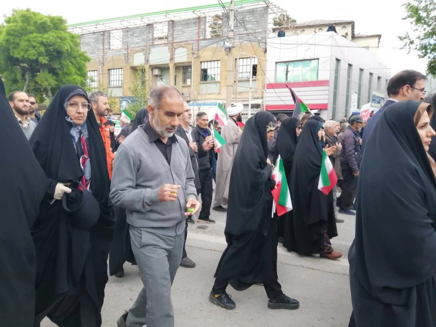 شرکت دانشجو معلمان ، اساتید و مسئولین دانشگاه فرهنگیان مراسم روز جهانی قدس  10