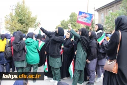 شرکت دانشجو معلمان ، اساتید و مسئولین دانشگاه فرهنگیان مراسم استکبارستیزی روز 13 آبان1402 3